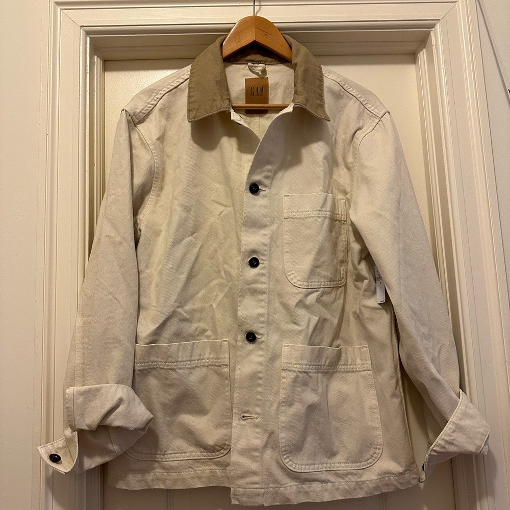 NWT Gap men’s denim chore coat, Medium